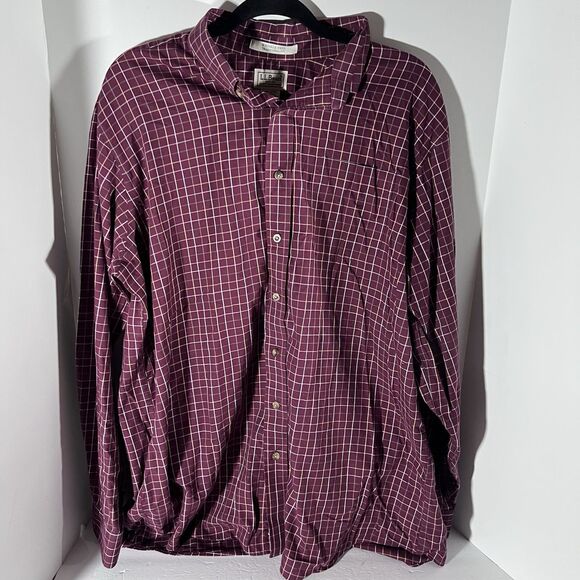 L.L. Bean Other - LL Bean Kennebunk Sport Shirt Wrinkle Free Tradition Fit Men's XL Tall 269338